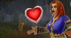 WoW Love Heart Rain Female Human titel title 1280x720