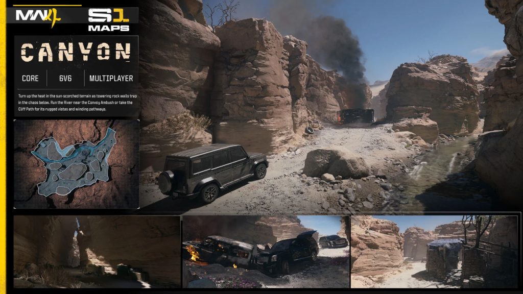 CoD MW4 Season 1 Map Canyon