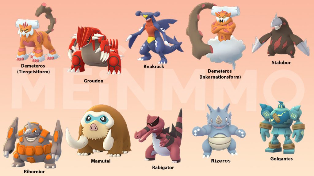 Pokemon GO beste Angreifer vom Typ Boden