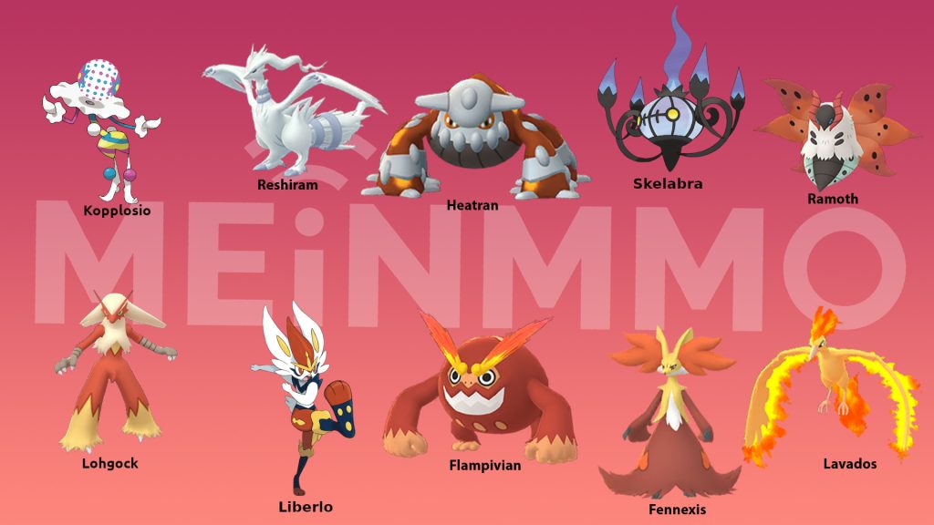 Pokemon GO beste Angreifer vom Typ Feuer
