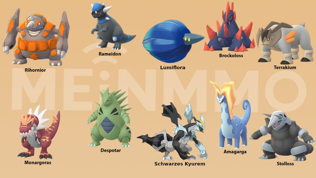 Pokemon GO beste Angreifer vom Typ Gestein
