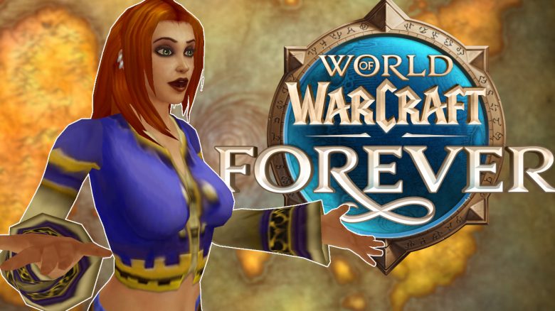 WoW Forever Human Female Logo with Map titel title 1280x720