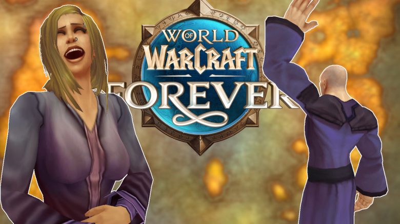 WoW Forever Human female laugh male wave titel title 1280x720